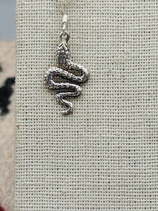SNAKE EARRINGS - STERLING SILVER