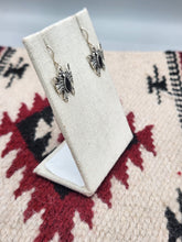 Load image into Gallery viewer, ONYX BUTTERFLY EARRINGS STERLING SILVER
