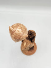 Load image into Gallery viewer, WOODEN PERCHED OWL

