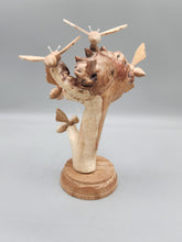 Load image into Gallery viewer, WOODEN MUSHROOM WITH BEES
