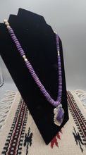 Load image into Gallery viewer, CHAROITE BEADED NECKLACE
