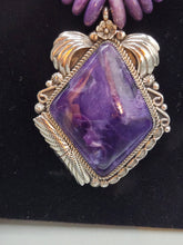 Load image into Gallery viewer, CHAROITE BEADED NECKLACE
