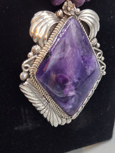 Load image into Gallery viewer, CHAROITE BEADED NECKLACE
