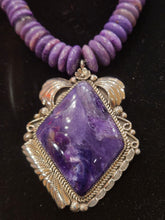 Load image into Gallery viewer, CHAROITE BEADED NECKLACE

