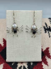 Load image into Gallery viewer, ONYX SPIDER EARRINGS
