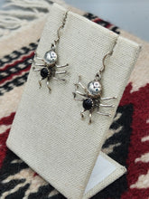 Load image into Gallery viewer, ONYX SPIDER EARRINGS
