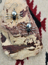 Load image into Gallery viewer, ONYX SPIDER EARRINGS
