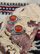 Load image into Gallery viewer, CARNELIAN EARRINGS  - OVAL

