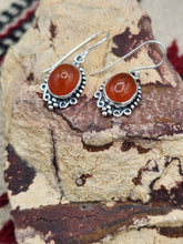 Load image into Gallery viewer, CARNELIAN EARRINGS  - OVAL
