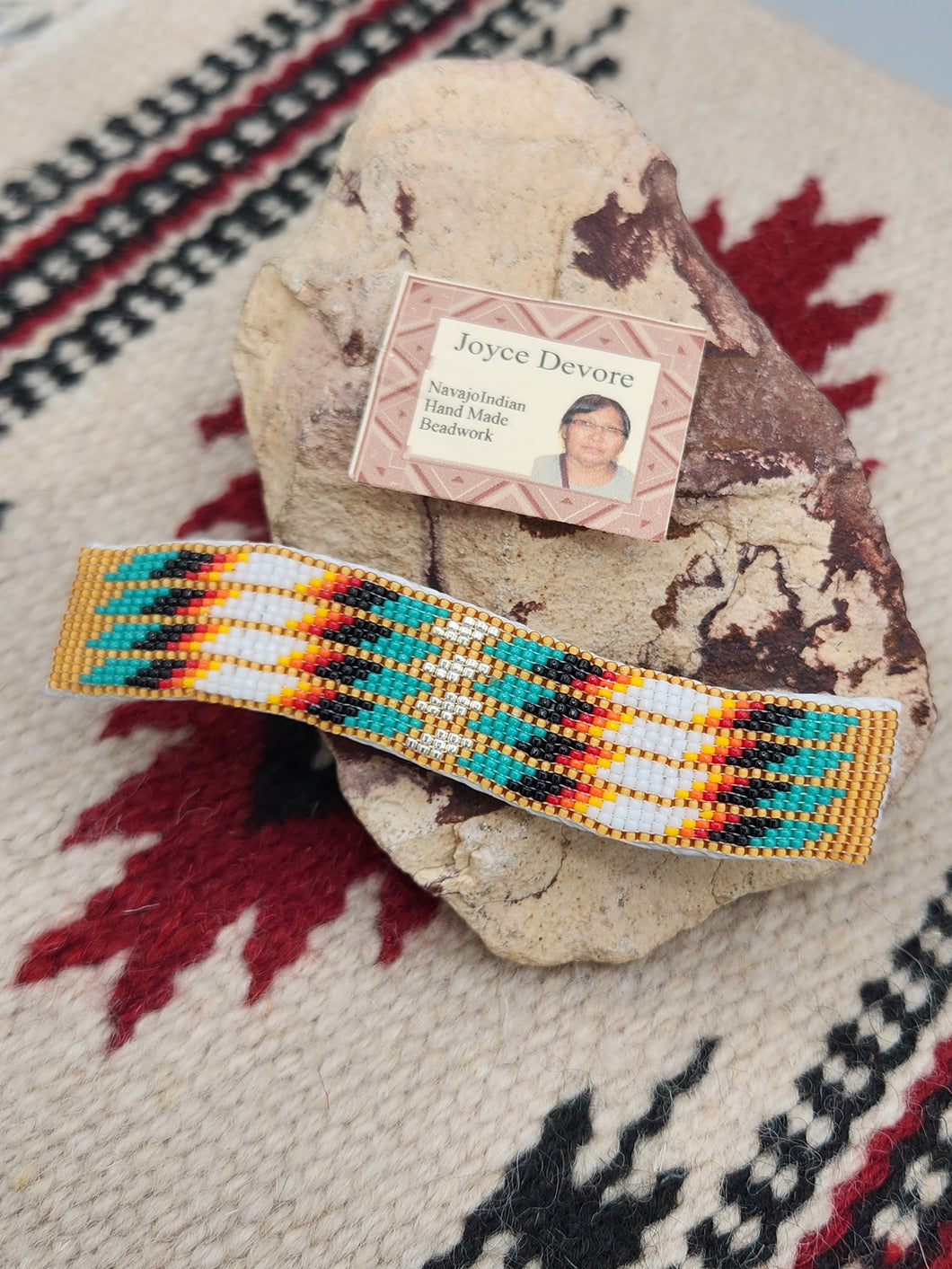 BEADED CLIP BARRETTE - CHAMPAIGN GOLD - JOYCE DEVORE