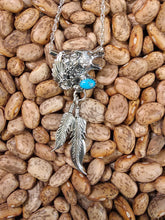 Load image into Gallery viewer, TURQUOISE WOLF NECKLACE
