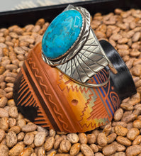 Load image into Gallery viewer, TURQUOISE CUFF BRACELET- HERBERT TSOSIE
