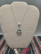 Load image into Gallery viewer, TURQUOISE WOLF PENDANT- DARRELL MORGAN
