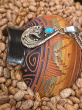 Load image into Gallery viewer, TURQUOISE WOLF PENDANT- DARRELL MORGAN
