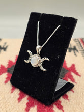Load image into Gallery viewer, MOONSTONE TRIPLE MOON NECKLACE
