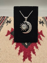 Load image into Gallery viewer, MOONSTONE SUN &amp; MOON NECKLACE
