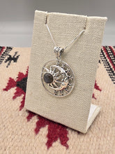 Load image into Gallery viewer, LABRADORITE SUN, MOON &amp; STARS NECKLACE
