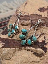 Load image into Gallery viewer, TURQUOISE 4 STONE EARRINGS
