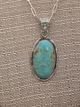 Load image into Gallery viewer, TURQUOISE OVAL PENDANT- MIKE SMITH
