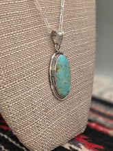 Load image into Gallery viewer, TURQUOISE OVAL PENDANT- MIKE SMITH
