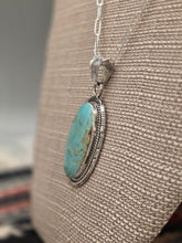 Load image into Gallery viewer, TURQUOISE OVAL PENDANT- MIKE SMITH

