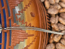 Load image into Gallery viewer, BEAR PAW NECKLACE WITH TURQUOISE &amp; 2 FEATHERS - LEE SHORTY
