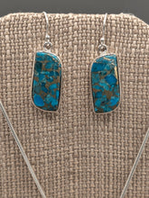 Load image into Gallery viewer, BLUE COPPER TURQUOISE NECKLACE AND EARRING SET
