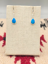Load image into Gallery viewer, BLUE OPAL EARRINGS - TEADROP
