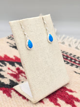 Load image into Gallery viewer, BLUE OPAL EARRINGS - TEADROP
