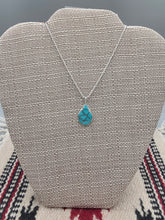 Load image into Gallery viewer, TURQUOISE INLAY PENDANT- ZUNI- DERRICK &amp; LORELIA CHAVEZ
