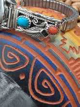 Load image into Gallery viewer, TURQUOISE &amp; CORAL WATCH - JUDY LARGO
