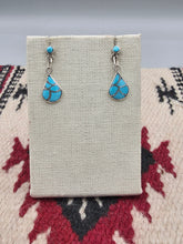 Load image into Gallery viewer, TURQUOISE INLAY EARRINGS  - ZUNI - DRENA LEEKYA
