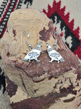 Load image into Gallery viewer, STERLING SILVER OVERLAY QUAIL EARRINGS- HOPI - DANIELLE WADSWORTH
