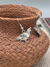 Load image into Gallery viewer, STERLING SILVER OVERLAY QUAIL EARRINGS- HOPI - DANIELLE WADSWORTH

