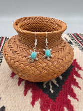 Load image into Gallery viewer, TURQUOISE TURTLE EARRINGS - ZUNI - RICHARD &amp; TRISTA SIOW
