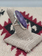 Load image into Gallery viewer, CHAROITE RING - OVAL -  SIZE 6
