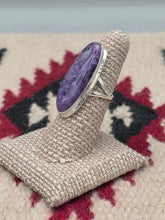 Load image into Gallery viewer, CHAROITE RING - OVAL -  SIZE 6
