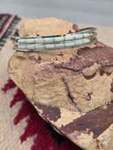 Load image into Gallery viewer, WHITE OPAL ZUNI INLAY CUFF BRACELET - ANSON WALLACE

