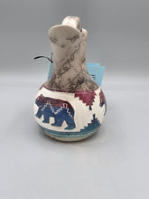 Load image into Gallery viewer, HORSEHAIR WEDDING VASE WITH BEAR - AMBER WILLIE

