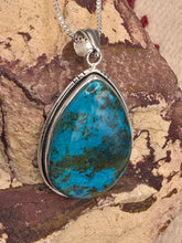 Load image into Gallery viewer, CHRYSOCOLLA TEARDROP NECKLACE
