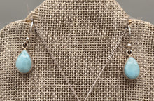 Load image into Gallery viewer, LARIMAR NECKLACE &amp; EARRINGS SET - TEARDROP
