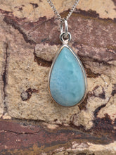 Load image into Gallery viewer, LARIMAR NECKLACE &amp; EARRINGS SET - TEARDROP
