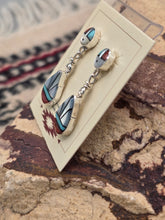 Load image into Gallery viewer, EYE OF GOD INLAY EARRINGS- ZUNI - OLA ERIACHO

