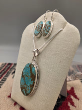 Load image into Gallery viewer, #8 TURQUOISE NECKLACE &amp; EARRINGS SET - OVAL
