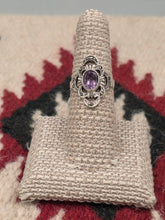 Load image into Gallery viewer, AMETHYST RING MARCASITE SETTING - SIZE 7
