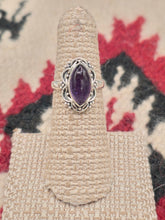 Load image into Gallery viewer, AMETHYST RING - DIAMOND - SIZE 6
