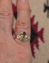 Load image into Gallery viewer, CITRINE RING - TEARDROP - SIZE 5.5
