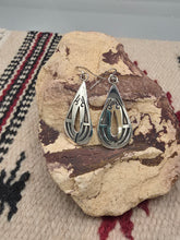 Load image into Gallery viewer, STERLING SILVER QUAIL DESIGN EARRINGS  - HOPI - SONNY GENE
