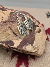 Load image into Gallery viewer, STERLING SILVER THUNDERBIRD EARRINGS  - HOPI -
