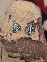 Load image into Gallery viewer, TREE OF LIFE EARRINGS- SMALL- STERLING SILVER
